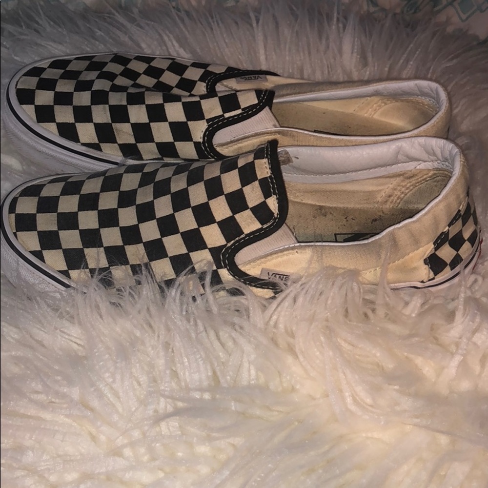 Checkered board vans